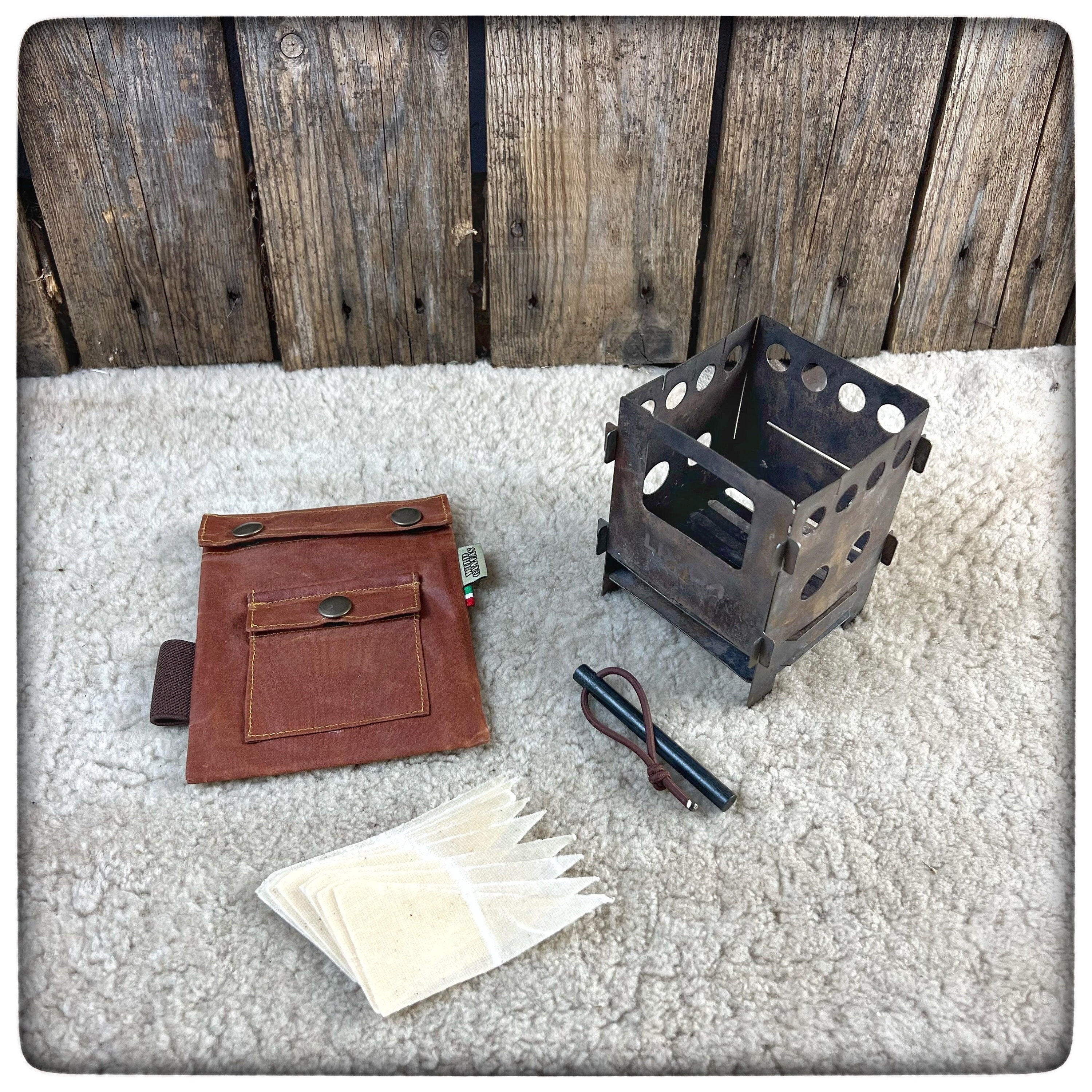 OILSKIN / WAXED Canvas LIXADA Stove Pouch Firekit - Etsy