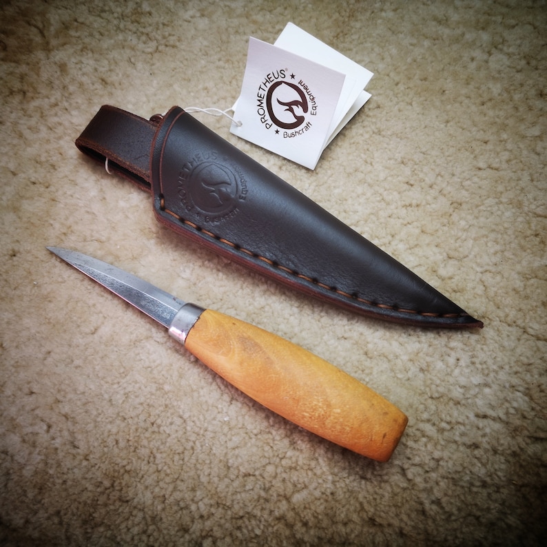 MORAKNIV CARVING KNIVES Leather Sheath 120 106 With Belt Etsy