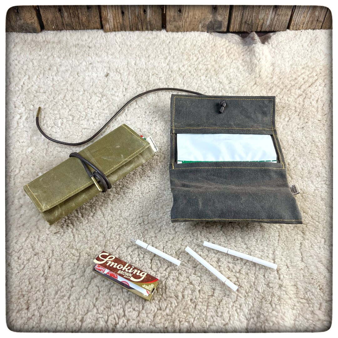 OILSKIN / WAXED CANVAS Tobacco Pouch Etsy