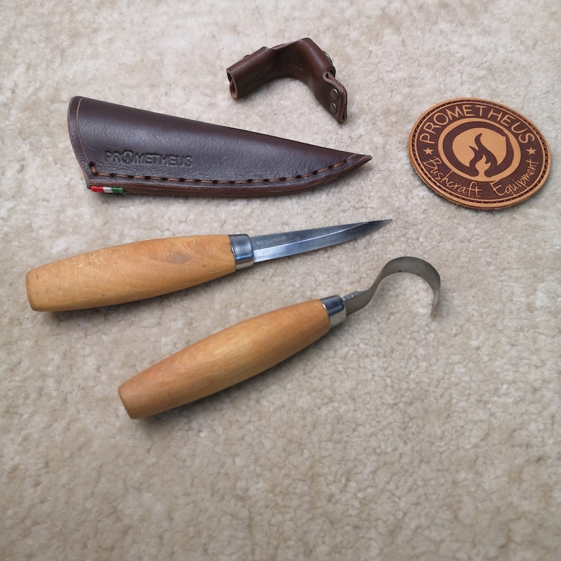 MORAKNIV® SET CARVING Knives Leather Sheaths Etsy