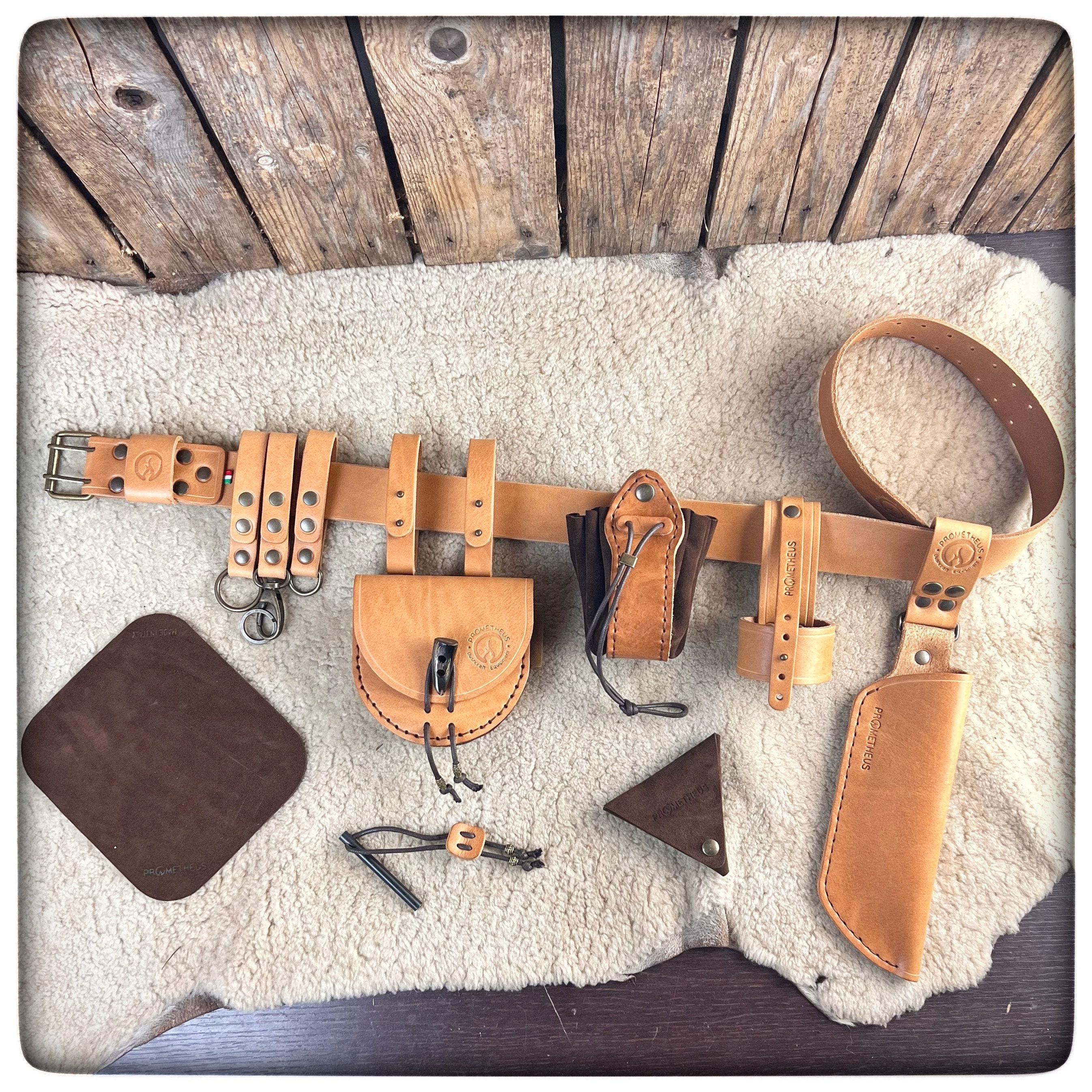 Leather bushcraft belt set — Krislyn's Leather Crafts