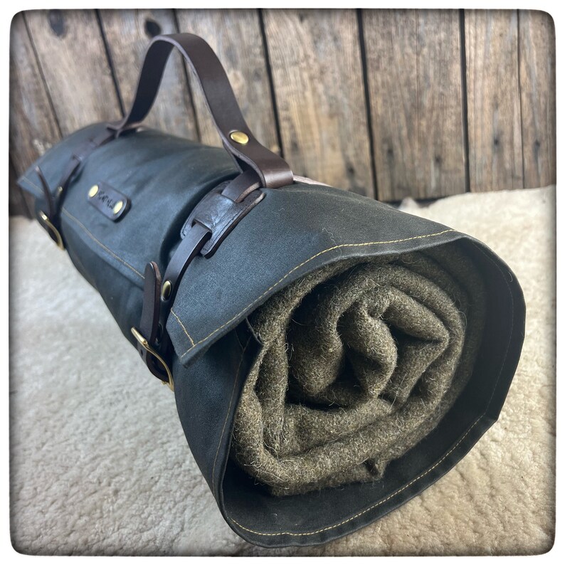 CLASSIC OILSKIN / WAXED Canvas Bedroll Cover Mod. Open End Etsy Australia