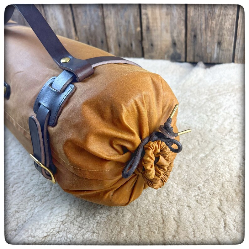 LARGE OILSKIN / WAXED Canvas Bedroll Cover Mod. Close Etsy