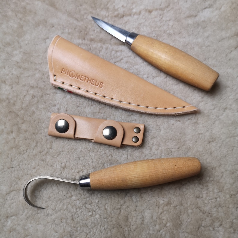 MORAKNIV® SET CARVING Knives Leather Sheaths Etsy