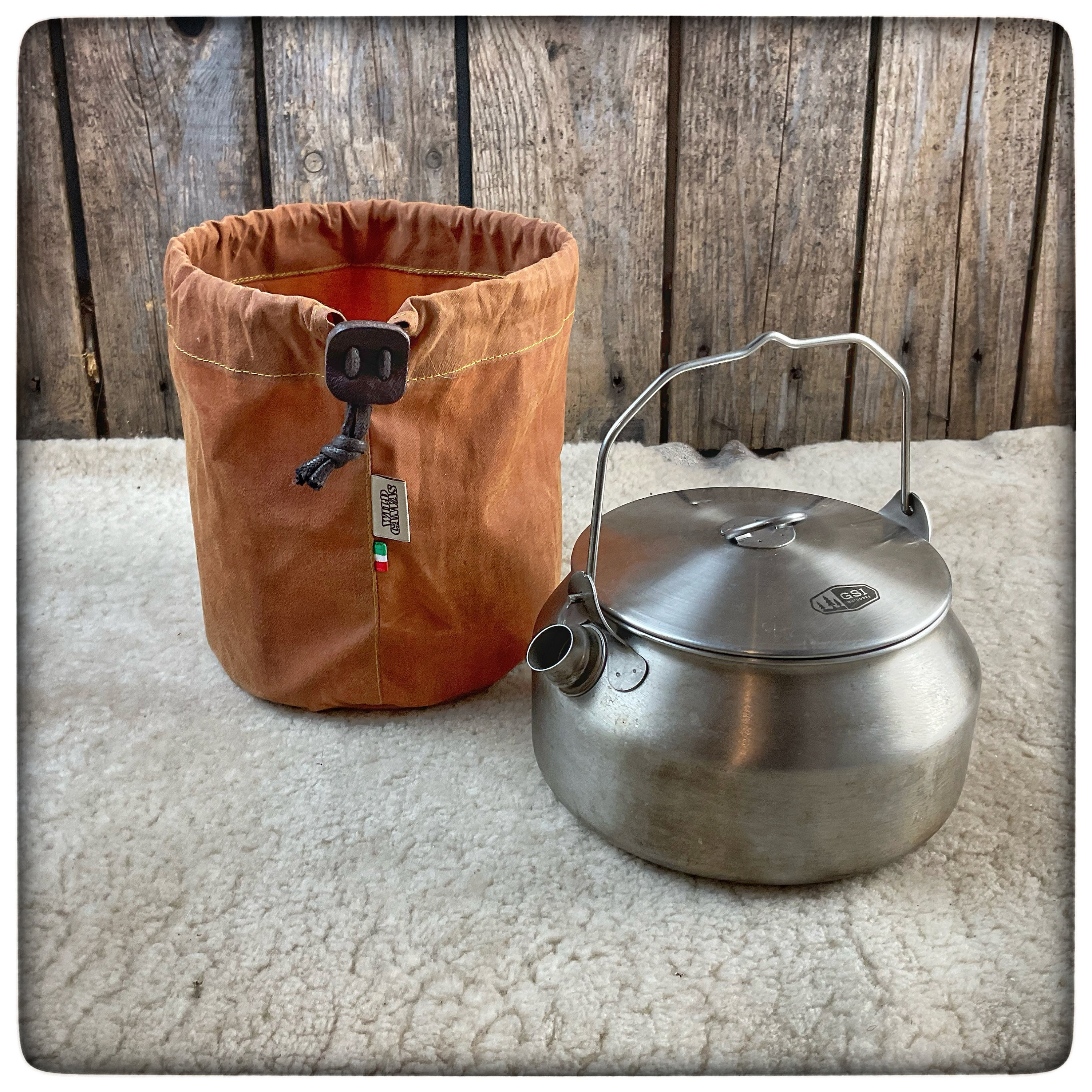 GSI Outdoors Glacier Stainless Steel Camping Kettle