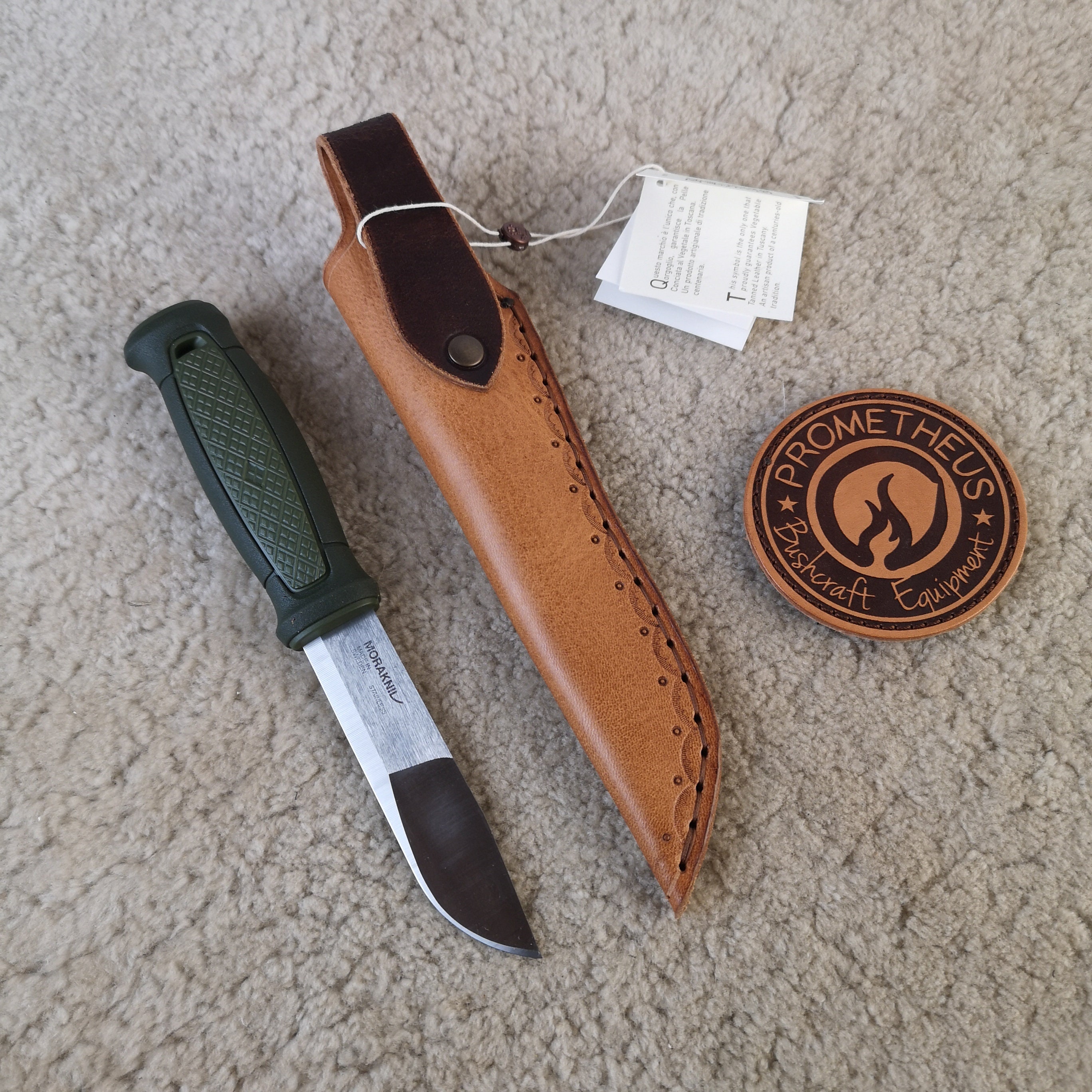 CUSTOM Handmade Leather Mora GARBERG & KANSBOL Sheath. With Removable  Firesteel Loop. Left or Right Handed. With Your Initials. 