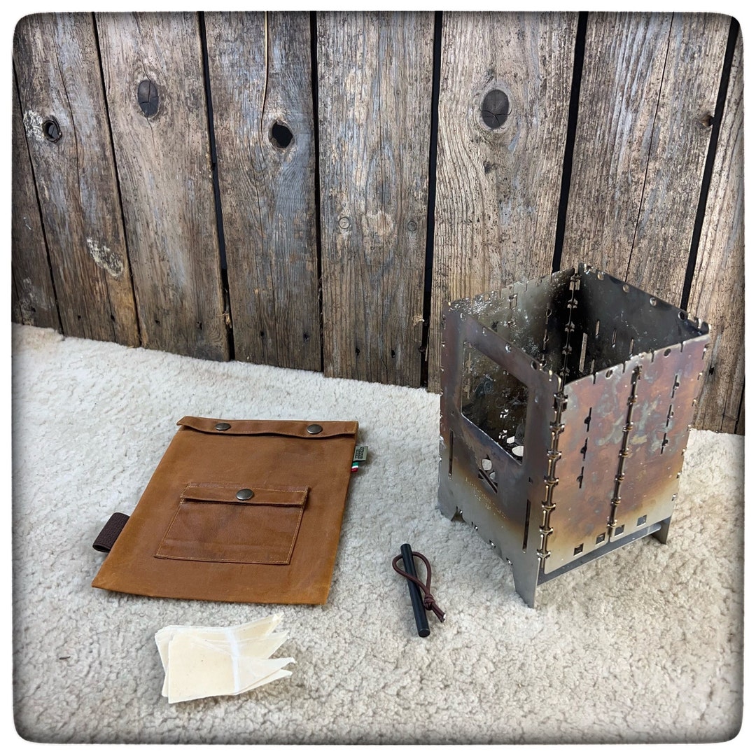 OILSKIN / WAXED Canvas Bushbox XL Pouch Firekit Etsy