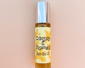 Creosote + Rosemary roll on oil herbal perfume / antiseptic
