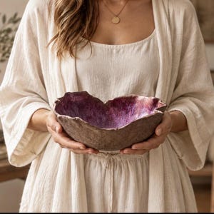 Handmade Pink Ceramic Bowl | Wabi Sabi Accent Bowl | Organic Shape Pottery | Small Coffee Table Decor | Entryway Catchall | Rustic Home Deco