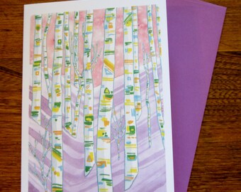 Winter Birch - Greeting Card