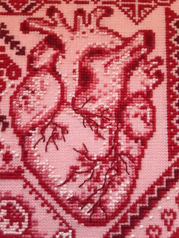 Heart Sampler PDF Cross Stitch Pattern - Etsy