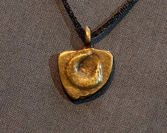 The crescent - Bits of Petra brass pendants