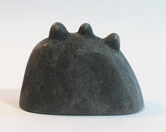 Untitled, 4/10, abstract sand mold cast aluminium sculpture with a dark patina