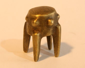 MINIATURES, No. 29, Abstract brass sculpture by Anees Maani.