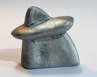 Untitled, 3/10, abstract sand mold cast aluminium sculpture with a touch of acrylic