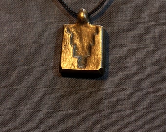 Crow Steps - Bits of Petra brass pendants