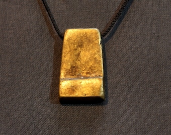 God block (Uzza) - Bits of Petra brass pendants
