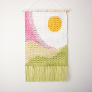Crochet Wall Hanging PATTERN. ||  Countryside Wall Hanging Pattern. || Downloadable Crochet Pattern. || Wall Hanging Pattern.