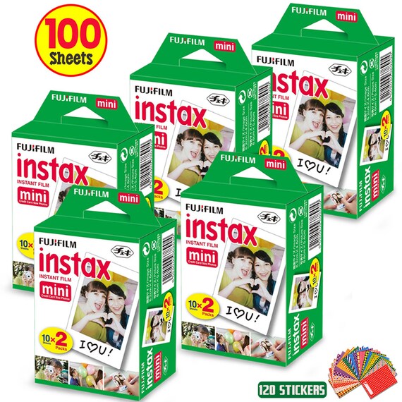 total 100 imágenes 5 Fuji Instax mini doble pack película Fujifilm