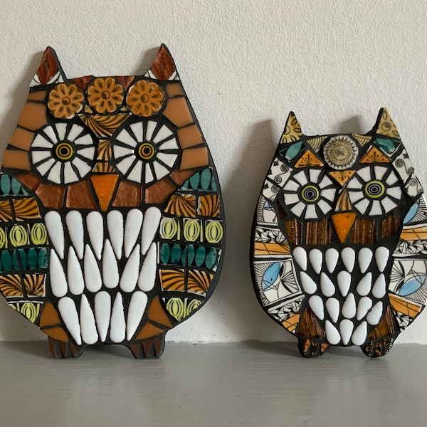 Owl Mosaic Etsy UK