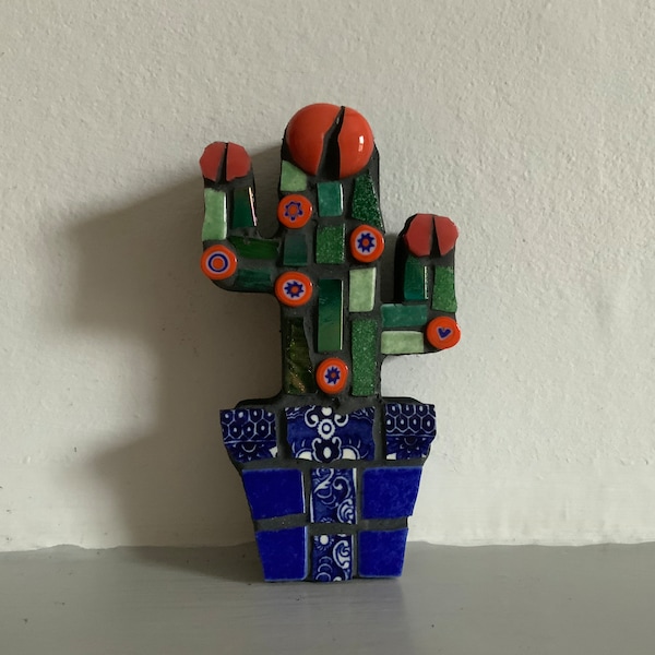 mosaic cactus (free standing)- SMALL