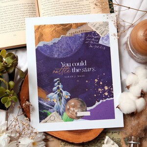 Rattle the stars bookmark / postcard / print 8R print