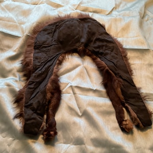 Vintage Brown Fur wrap