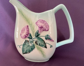 Vintage Retro Carlton Ware  jug with purple coloured flowers 6 inches high