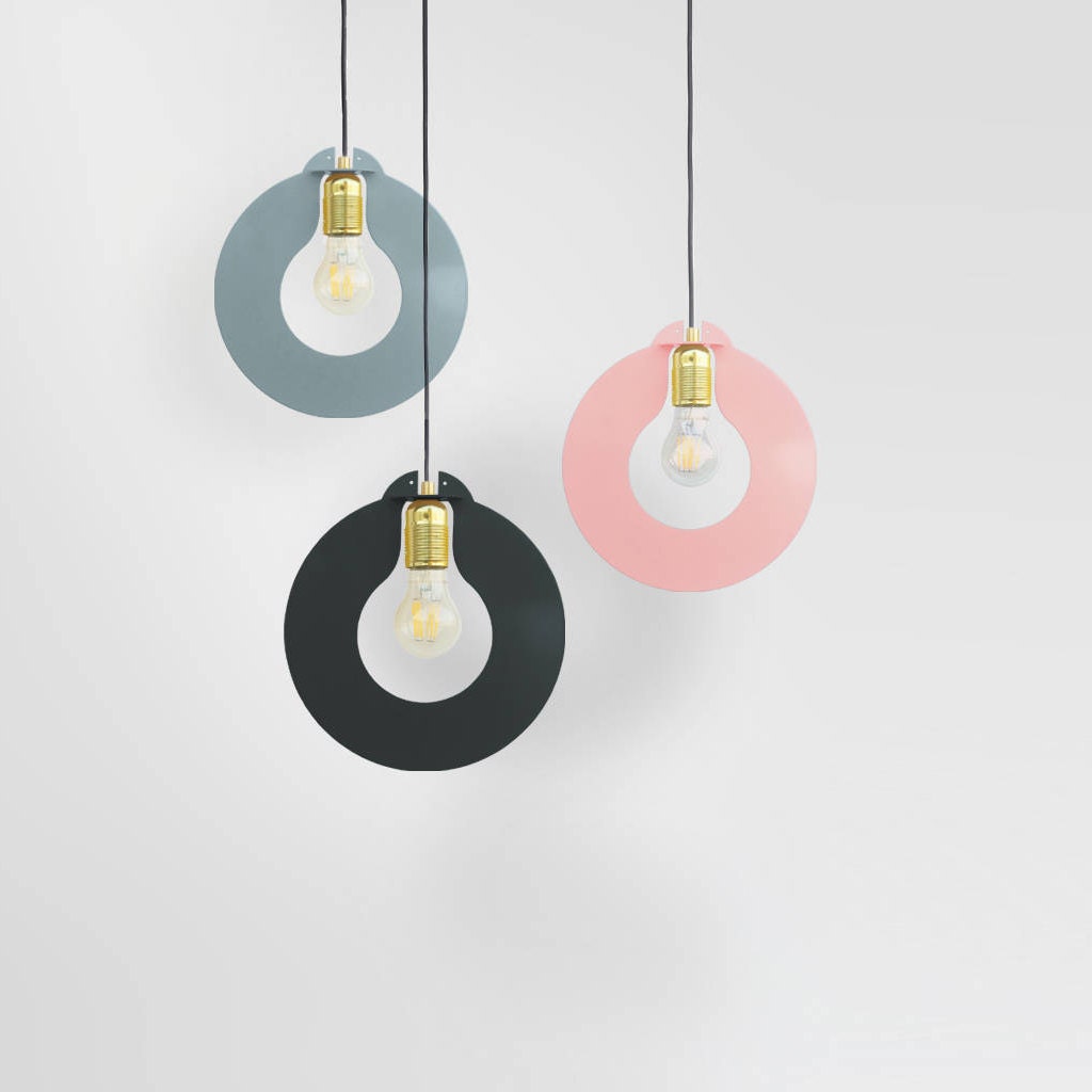 Ensemble de 3, Luminaire Moderne, Lampe Design, Plafonnier, Pendentif Géométrique, Lumière Minimalis