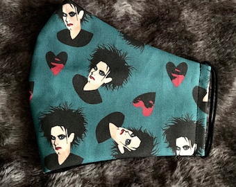 Robert Smith / The Cure Print Face Mask - Adult Size