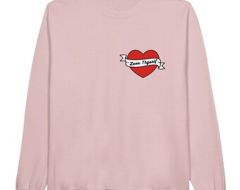 Love Thyself Positive Pocket Unisex Crewneck Sweatshirt Choice of Colours