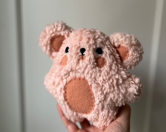 Rita the Pink Organic Cotton Sherpa Bear