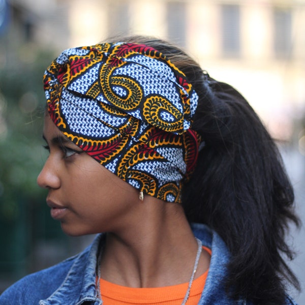 Serre tête - 5 motifs, headband, turban, ceinture maléable