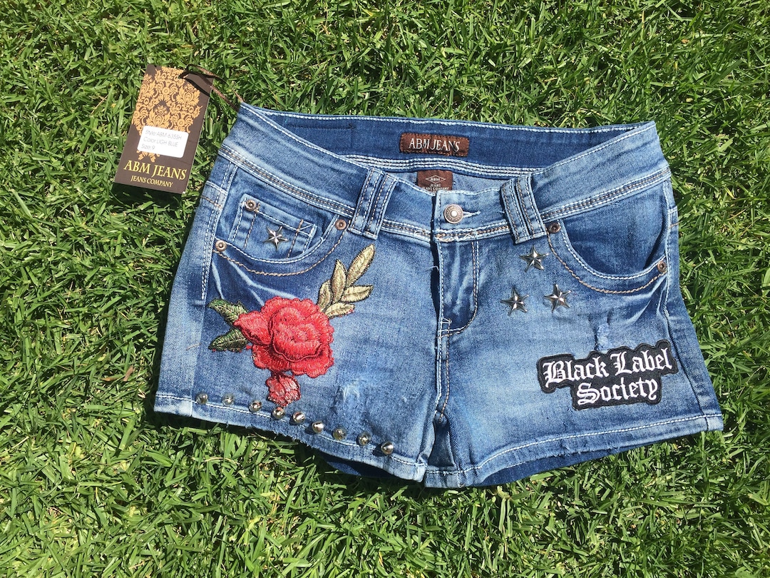 Black label jean shorts deals