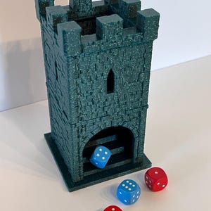 Handmade Dice Tower – 3D Printed Castle for Board Games & RPG