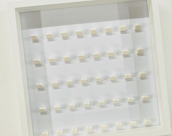 Display Frame Case For General Lego Minifigures  No Figures 37cm White