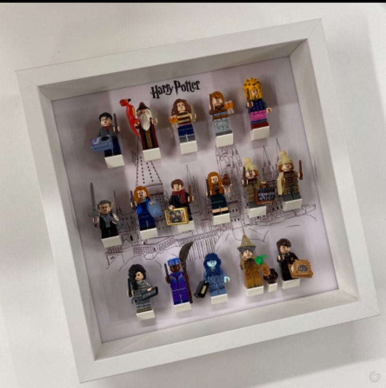 Display Frame Case For Lego Harry Potter Series 2 Minifigures 71028 27CM No Figures