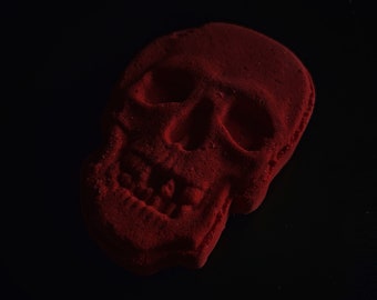 masque - blood red bath bomb / horror & macabre / gothic goth gift halloween scary movie vegan cleansing horror /