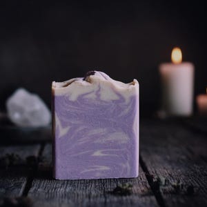 seance soap bar – artisanal vegan soap / horror macabre gothic bath and body / goth soap / witchy self-care / spooky skincare