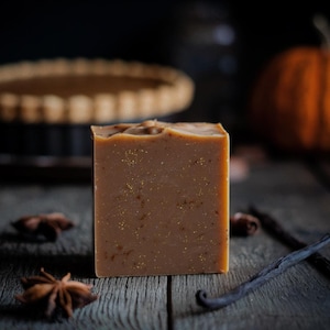 pumpkin hollow soap bar / artisanal vegan soap / horror & macabre / gothic goth gift halloween scary movie / samhain autumn fall