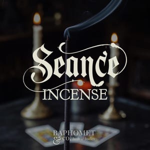 seance incense sticks | powdered vintage jasmine | 10+ hand-dipped charcoal sticks | vegan gothic ritual incense