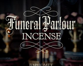 funeral parlour incense sticks | velvet perfume sage scent | gothic ritual spooky halloween witchy fragrance