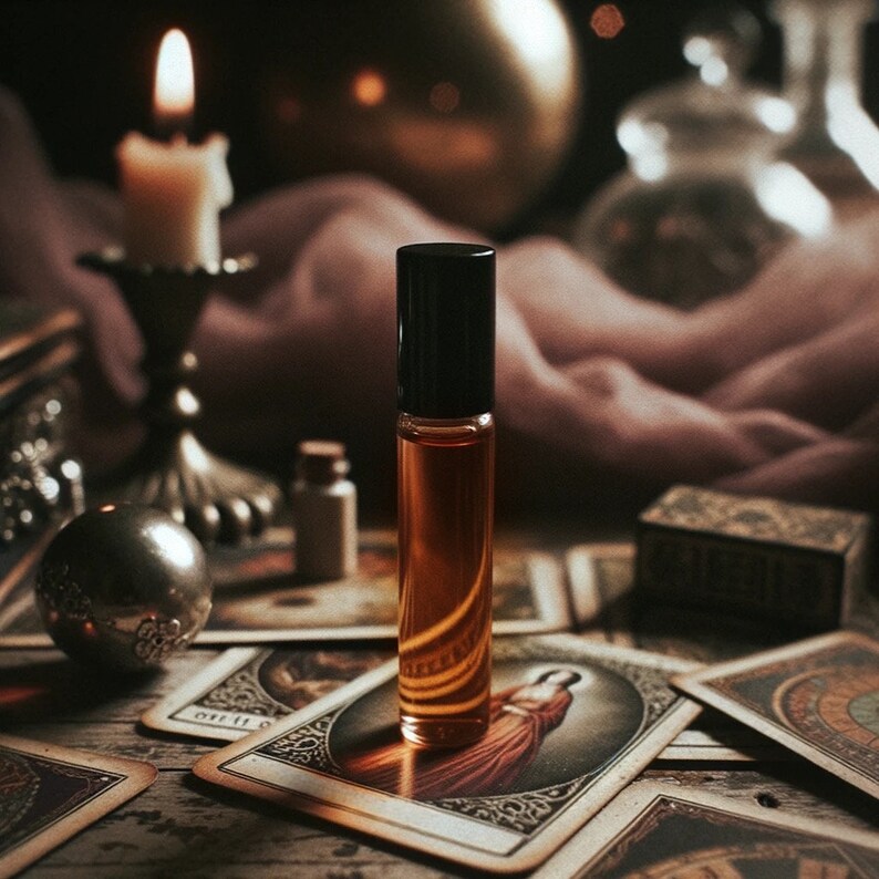 may queen ritual perfume oil 10ml midsommar blend / horror & macabre / gothic goth spooky halloween witch witchy / cologne bath image 4