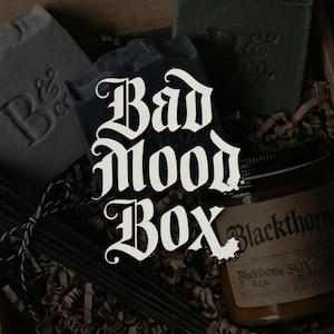bad mood bath box | mystery mood-based gift set | vegan gothic bath ritual