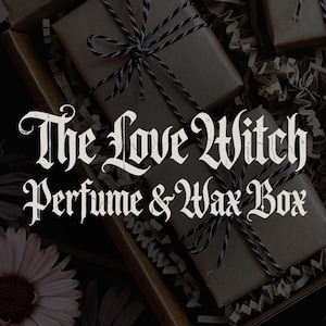 The Love Witch Perfume & Wax bath box | deluxe gothic self-care mystery gift set | vegan witchy bath ritual