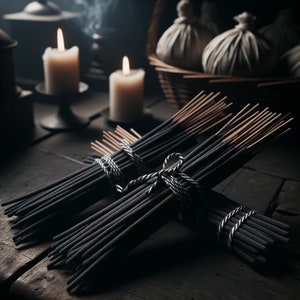 krampusnacht ritual incense / premium incense sticks / krampus winter horror movie / strange & macabre / horror gifts / gothic scent image 4
