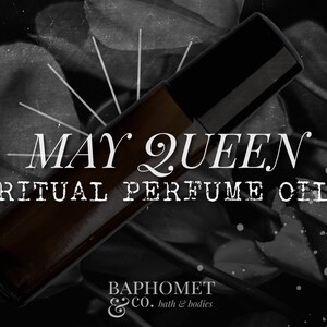 may queen ritual perfume oil 10ml midsommar blend / horror & macabre / gothic goth spooky halloween witch witchy / cologne bath image 6