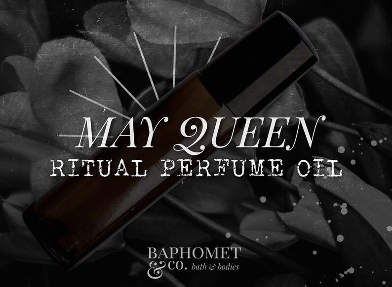 may queen ritual perfume oil 10ml midsommar blend / horror & macabre / gothic goth spooky halloween witch witchy / cologne bath image 6