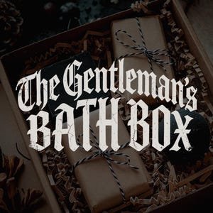 the gentleman's bath box | mystery mood-based gift set | vegan gothic bath ritual