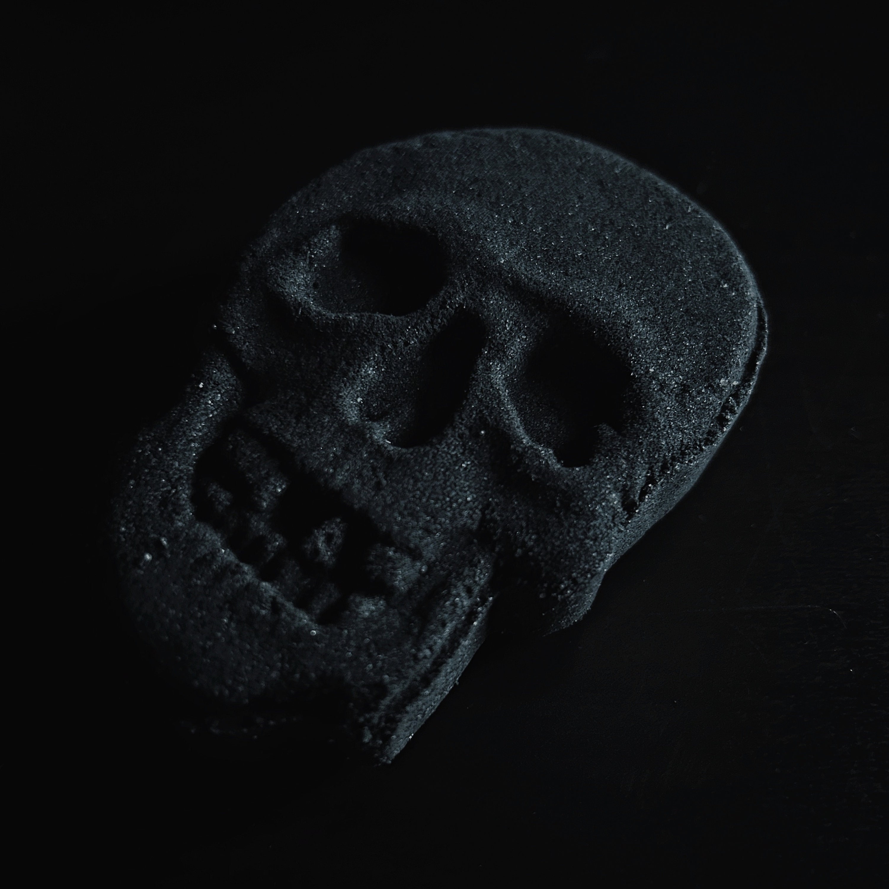 the grim - black bath bomb / horror & macabre / gothic goth gift halloween scary movie vegan cleansing horror /